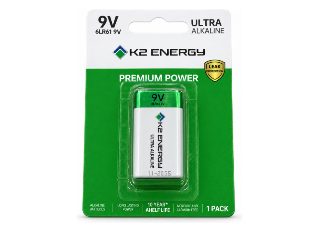 K2 Energy 9V Ultra Alkaline