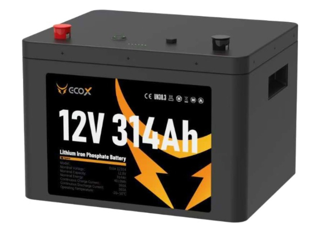 Ecox 12V 314Ah LiFePO4 battery